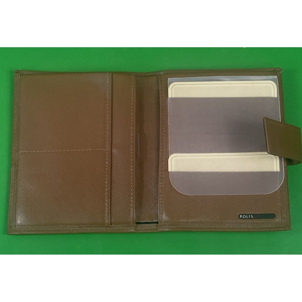 VTG Rolfs Cowhide Leather Wallet Womens Bifold w/ Kiss Lock Snap Coin Purse - Picture 10 of 14
